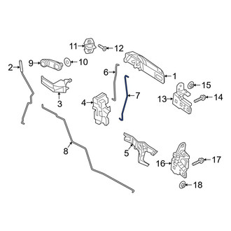 Ram OE - Front Right Outer Door Handle Link