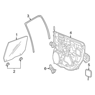 Ram OE - Rear Door - Glass & Hardware