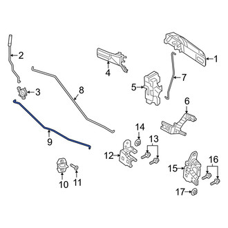 Ram OE - Rear Right Door Lock Operating Rod