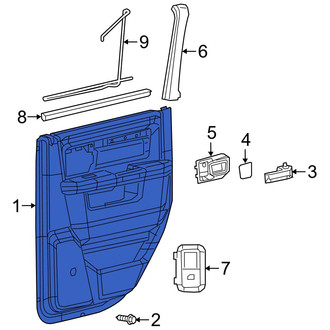 Ram OE - Front Left Inner Door Interior Trim Panel
