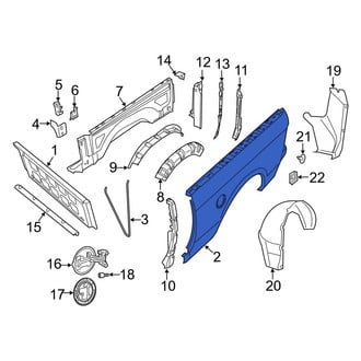Ram OE - Rear Left Inner Truck Bed Panel