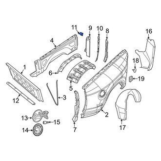 Ram OE - Truck Bed Panel Reinforcement Bracket