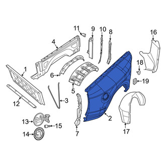 Ram OE - Rear Right Inner Truck Bed Panel