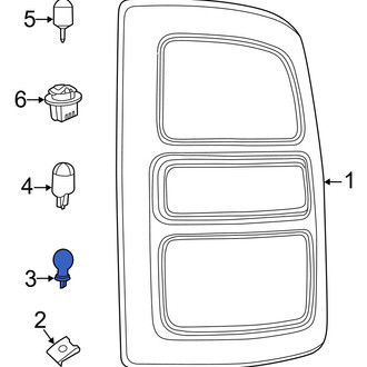 Ram OE - Rear Tail Light Bulb