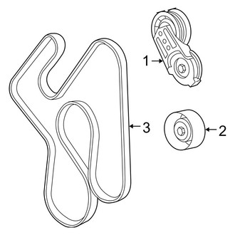 Ram OE - Cooling - Belts & Pulleys (1500 Big Horn / Laramie / Laramie Longhorn / Outdoorsman / SLT / Sport / ST / Tradesman 5.7L)
