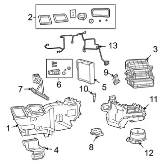 Ram OE - Air Conditioner & Heater - Evaporator & Heater Components