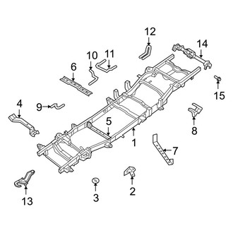 Ram OE - Frame & Components (Frame & Crossmembers), (1500)