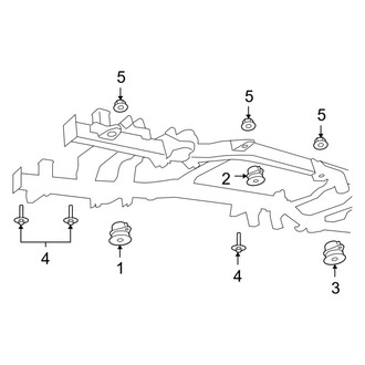 Ram OE - Frame & Components (Body Mounting), (1500 Express / Outdoorsman / SLT / Sport / ST / Tradesman / Tradesman HD Regular Cab)