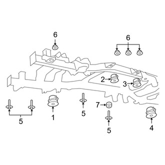 Ram OE - Frame & Components (Body Mounting), (1500)