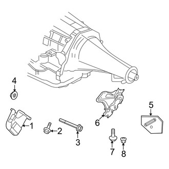 Ram OE - Engine & Transmission Mounting (1500 RWD 4.7L)