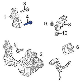 Ram OE - Right Lower Engine Mount Bolt