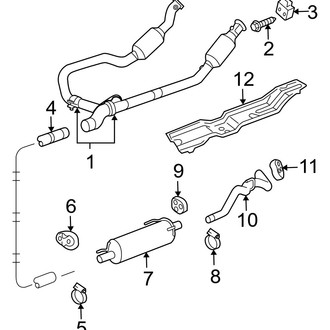 Ram OE - Exhaust System - Exhaust Components (3.7L)