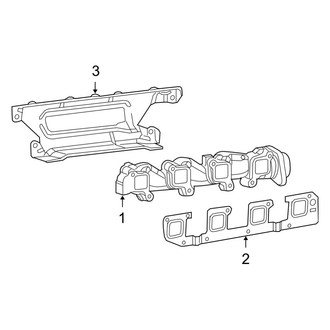 Ram OE - Exhaust System - Manifold (1500 Big Horn / Express / Laramie / Laramie Longhorn / Outdoorsman / SLT / Sport / ST / Tradesman / Tradesman HD 5.7L)