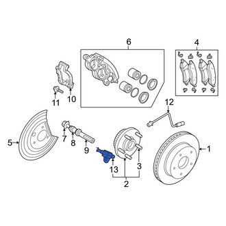 Ram OE - Front ABS Wheel Speed Sensor