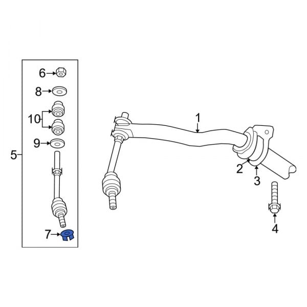 Suspension Stabilizer Bar Link Nut