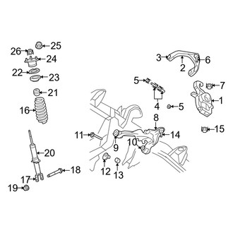 Ram OE - Front Suspension - Suspension Components (1500 4WD)