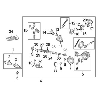 Ram OE - Front Suspension - Front Axle & Carrier (1500 4WD)