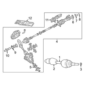 Ram OE - Front Suspension - Front Axle & Carrier (1500 4WD)