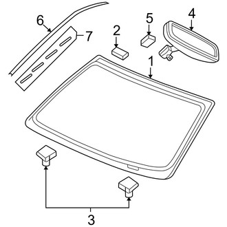 Ram OE - Windshield - Glass (1500)
