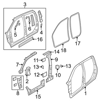 Ram OE - Cab - Uniside (1500 Big Horn / Express / Laramie / Laramie Longhorn / Outdoorsman / SLT / Sport / ST / Tradesman Crew Cab)