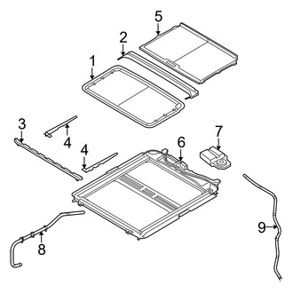 Ram OE - Cab - Sunroof (1500 Big Horn / Express / Laramie / Laramie Longhorn / Outdoorsman / SLT / Sport / ST / Tradesman Crew Cab)