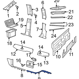 Ram OE - Left Door Sill Plate