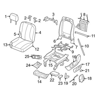 Ram OE - Seats & Tracks - Front Seat Components (Split Bench, 40% Seats)
