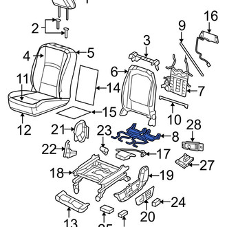 Ram OE - Front Right Seat Cushion Spring