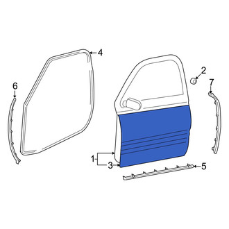 Ram OE - Front Left Outer Door Outer Panel