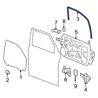 Ram OE - Front Right Window Channel
