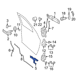 Ram OE - Front Left Door Lock Rod Cover