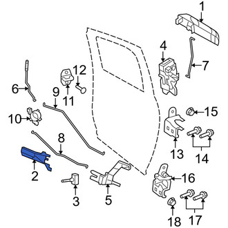 Ram OE - Rear Left Inner Interior Door Handle