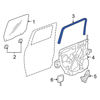 Ram OE - Rear Right Window Channel