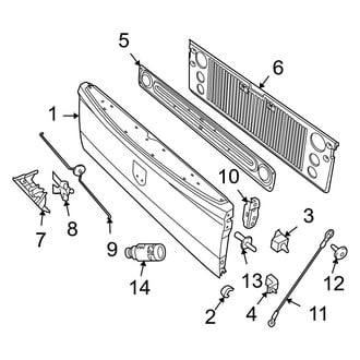 Ram OE - Pick Up Box - Tail Gate (8' Bed), (1500)