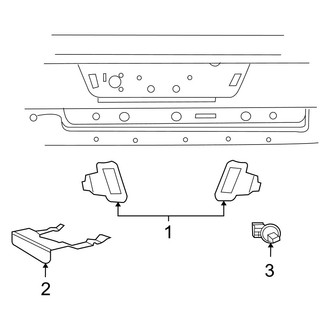 Ram OE - Rear Lamps - License Lamps (1500)