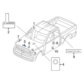 Ram OE - A/C System Information Label