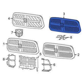 Ram OE - Front Center Grille
