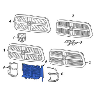 Ram OE - Front Radiator Shutter Assembly