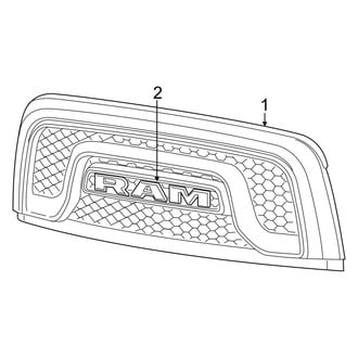 Ram OE - Grille & Components (Design), (Rebel)
