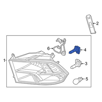 Ram OE - Front Headlight Bulb
