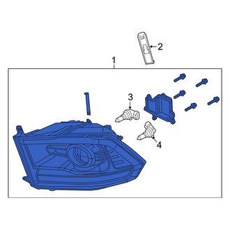 Ram OE - Front Left Headlight Assembly