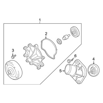 Ram OE - Cooling - Water Pump (4.7L)
