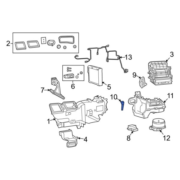 A/C Evaporator Temperature Sensor