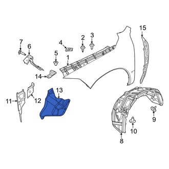 Ram OE - Front Forward Fender Liner Extension