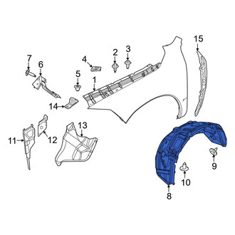 Ram OE - Front Left Fender Splash Shield