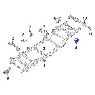 Ram OE - Right Suspension Shock Absorber Bracket