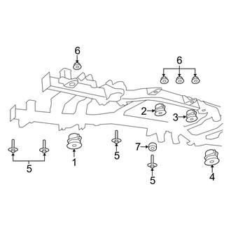 Ram OE - Frame & Components (Body Mounting), (1500)
