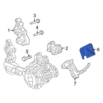 Ram OE - Right Engine Mount Heat Shield