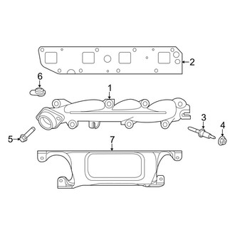 Ram OE - Exhaust System - Manifold (Dual Exhaust), (1500 5.7L)