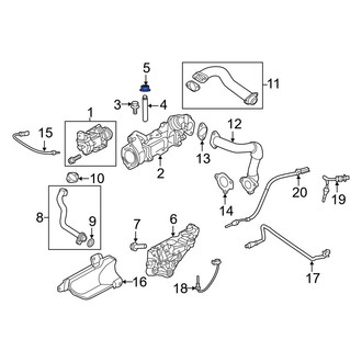 Ram OE - Exhaust Gas Recirculation (EGR) Cooler Nut